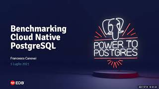 Webinar: Benchmarking Cloud Native PostgreSQL