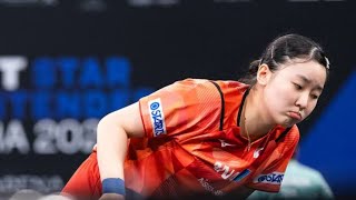 第2シードの張本美和 まさかの初戦敗退 平野、大藤も中国選手に敗れる【卓球 WTTドーハ】