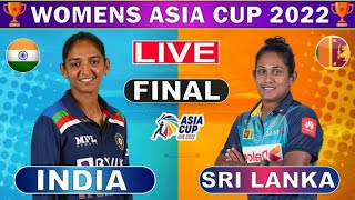 🔴Live India Women vs Sri Lanka Women | IND-W vs SL-W Live Cricket Scores | SLW VS INDW Final Live