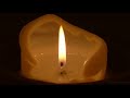 Virtual Candle  Close Up Candle with Soft Crackling Fire Sounds Full HD