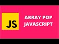 Array Pop JavaScript
