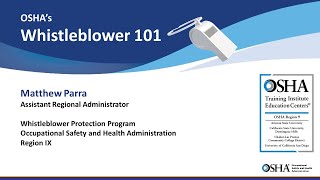OSHA Webinar: Whistleblower 101 • CSUDH OSHA