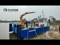 julong twin engine work boat for cutter suction dredger workboat dredger cuttersuctiondredger