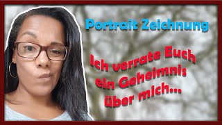 Bleistift Portrait Zeichnung und warum ich gern allein bin - Geheimnisse einer Portraitzeichnerin