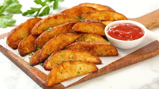 potato wedges | crispy potato wedge recipe