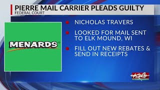 Mail carrier admits to stealing Menards rebates