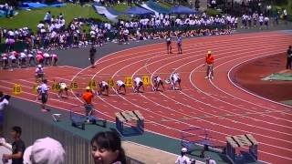 神戸市総体女子1年100m予選