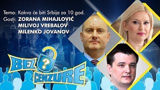 BEZ CENZURE: Kakva će biti Srbija za 10 god. - Zorana Mihajlović, Milivoj Vrebalov i Milenko Jovanov