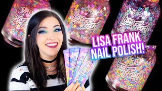 NEW Orly x Lisa Frank Nail Polish Glitter Topper Swatches! (& application tips!)