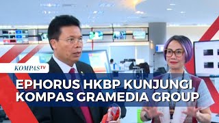 Ephorus HKBP Pendeta Victor Tinambunan Berkunjung ke Kompas Gramedia Group