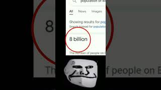 world population and Google download comparison #youtube #shorts