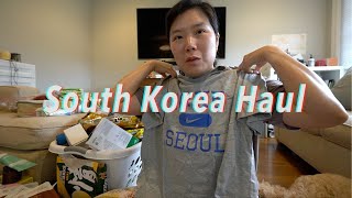 🇰🇷 한국 쇼핑 언박싱 || 한국에서 득템 해온 것들 탈탈 털어 보여드릴께요 (크레마, 화장품, 옷, 부엌용품, 그릇, 식품등등등)