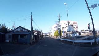 2016.1.1／富岡町・仏浜ー駅前ー大膳町ー富岡高校ー月の下 （車載）