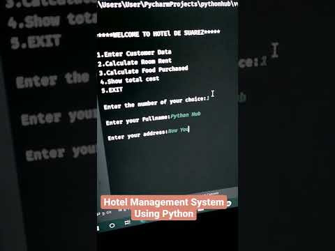 Hotel Management System - Python Cbse Class 12th IP/IT/FIT Project With ...