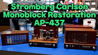 Stromberg Carlson AP-437 40 Watt 6550 Tube HIFI Amplifier Restoration (New old stock!)