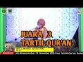 JUARA 3 TARTIL QUR'AN | IZZAH QURRATA'AIN | MTQ NASIONAL 2020 PADANG/SUMBAR