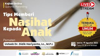 Tips Memberi Nasihat Kepada Anak