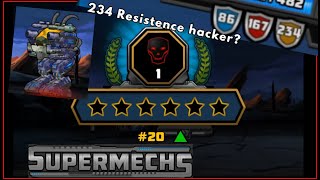 Supermechs⛅ Getting Rank 1 🥇(Facing A Cheater & winning?)