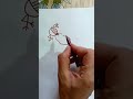 How to draw easy peacock drawing with number 6 #shorts  #short