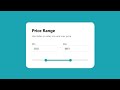 Price Range Slider Using HTML CSS & JavaScript | Dual Range Slider UI