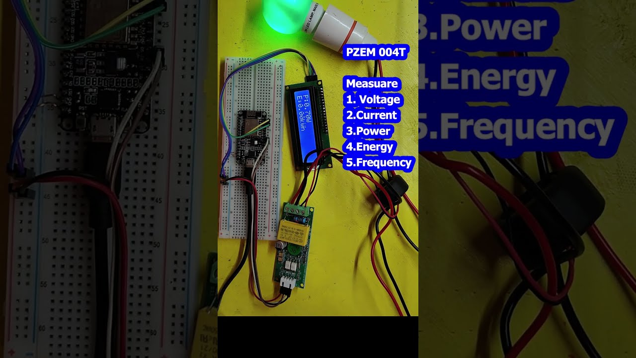 PZEM 004T Sensor With LCD NodeMCU | ESP8266 Energy Meter #esp32 # ...