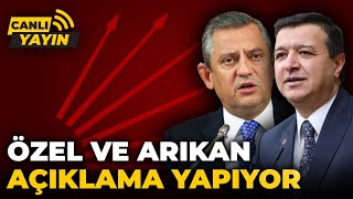 Özgür Özel ve Mahmut Arıkan, açıklama yaptı (14 Şubat 2025)