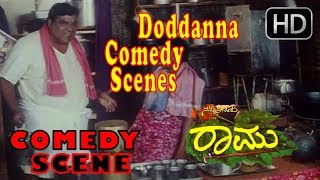 Doddanna Comedy Scenes in hotel | Nanna Preethiya Raamu Movie | Kannada Comedy Scenes | Darshan