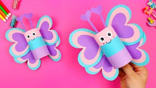 DIY Toilet Roll Butterfly Craft | How to Make Cute Butterflies from Toilet Rolls