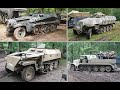 German Halftracks driving by on Militracks 2024