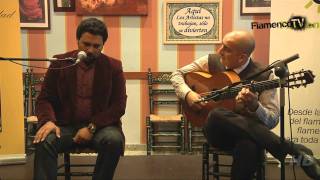 Jorge el Canastero y Miguel Iglesias en el Café Cantante de Flamenco Radio. Badía.