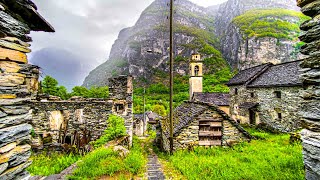 Boschetto, a Swiss village that seems abandoned 🇨🇭 Switzerland 4K