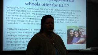 ELL Conference 2012: Pull-Out, Push in, Immersion?