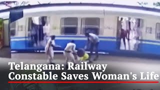 Telangana: Railway Constable Saves Woman's Life In Hyderabad