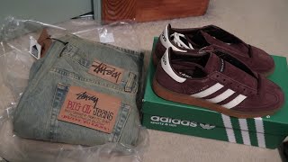 ADIDAS X SPORTY AND RICH HANDBALL SPEZIAL + STUSSY BIG OL DENIM BEACH WASH UNBOXING/REVIEW