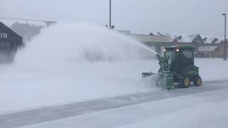 Normand N62-240HFMNV John Deere TerrainCut Snowblower - Testing