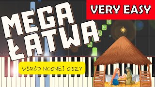 🎹 Wśród nocnej ciszy - Piano Tutorial (MEGA ŁATWA wersja) 🎹