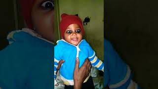 See the reaction of a six month old baby girl 😀😀#cutebaby #babygirl #sortviral #babygirl #reaction