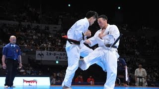 【JFKO】第1回全日本フルコンタクト空手道選手権大会　男子中量級　準々決勝2　越智純貴　対　辻健介