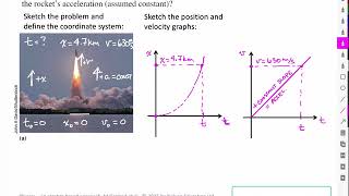 Kinematics - Rocket Launch (example problem)