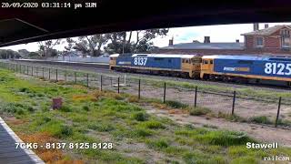 Stawell Railcam Busy Sunday every train in daylight 20th September 2020