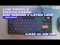 Ajazz AK832 PRO - Mechanical Keyboard Low Profile 600 ribuan + LED Kece Badai 😎