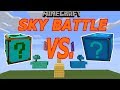 Minecraft: Plural Lucky Block Vs. Crystal Lucky Block SKY BATTLE