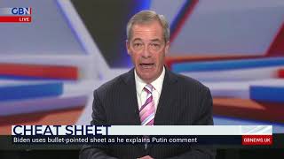 Farage on Biden: ‘Within minutes his own White House were denying that’s what he meant’