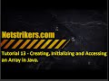 Java Programming Tutorial 13 - Creating Initializing and accessing an array