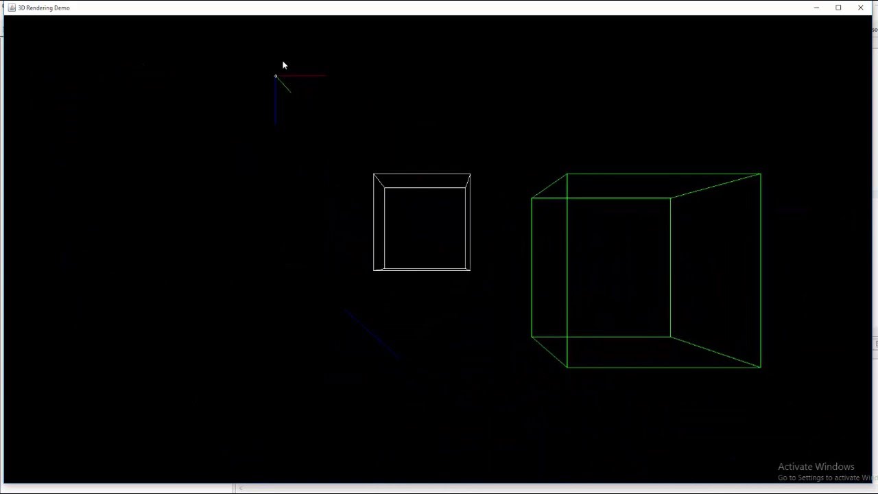 Java Perspective 3d Rendering First Test Youtube