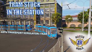 Running over a tram that does not want to move | City Transport Simulator: Tram episode 3