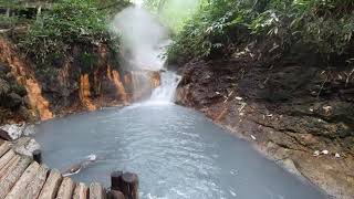 温泉の川　登別温泉大湯沼川　天然足湯