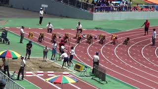 2018 茨城県中学通信陸上 3年女子100m準決勝1組