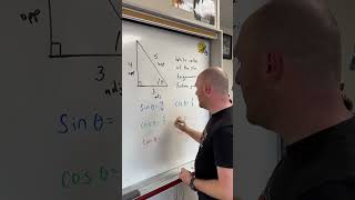 Write a ratio for the six trigonometric functions given an angle theta.  #trigonometry #precalculus