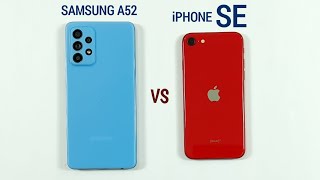 Samsung A52 vs iPhone SE ( 2020 ) Speed Test \u0026 Camera Comparison